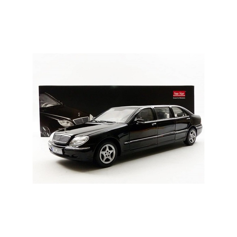 Mercedes Benz S-Klasse Pullman Black 1-18 SUN STAR