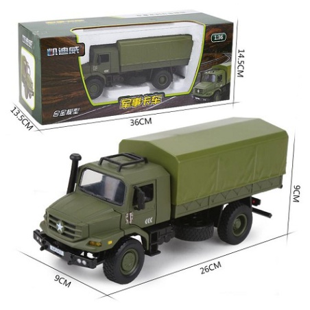 military transport truck model off-road 1-36 KDW