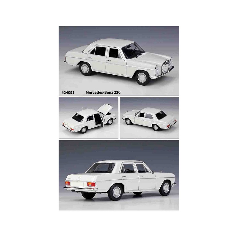 Mercedes Benz 220 1973 White - 1-24 by Welly