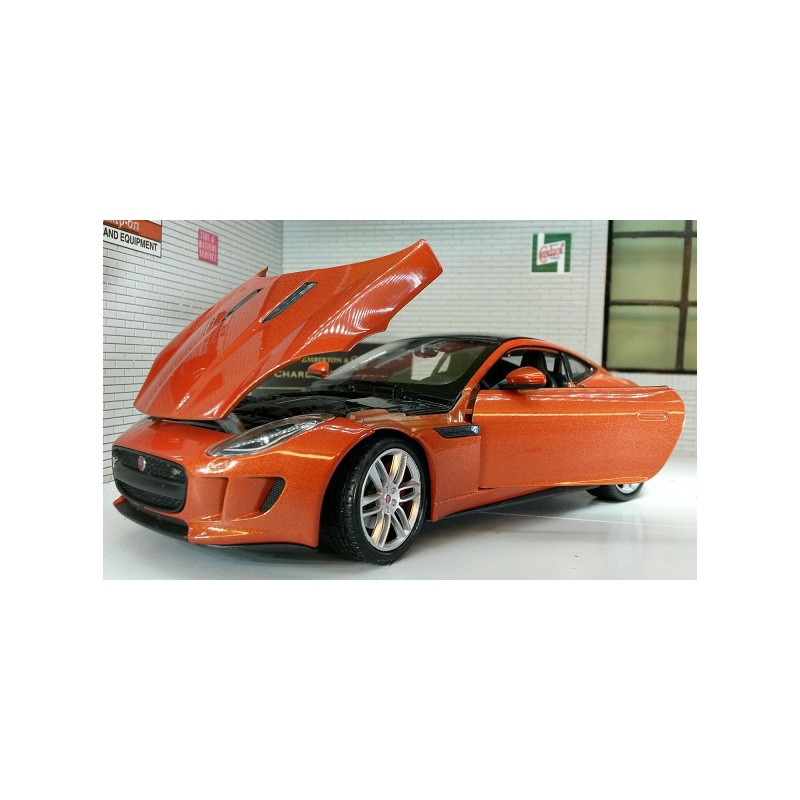 JAGUAR F-TYPE 2015  BRONZE 1-24 DIECAST MODEL CAR BY WELLY
