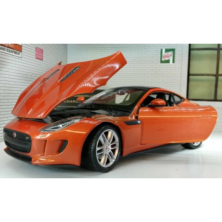 JAGUAR F-TYPE 2015 BRONZE 1-24 DIECAST MODEL CAR BY WELLY JAGUAR F-TYPE 2015 BRONZE 1-24 DIECAST MODEL CAR BY WELLY