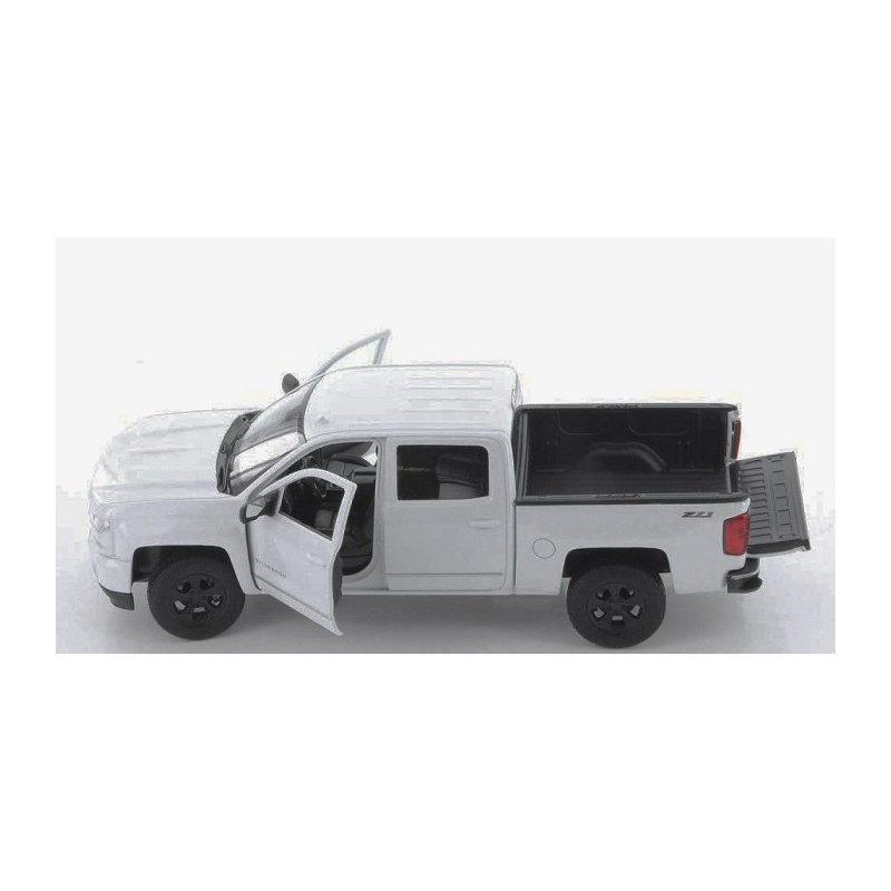 Chevy Silverado  2017, White 1-24 Scale Diecast by Welly