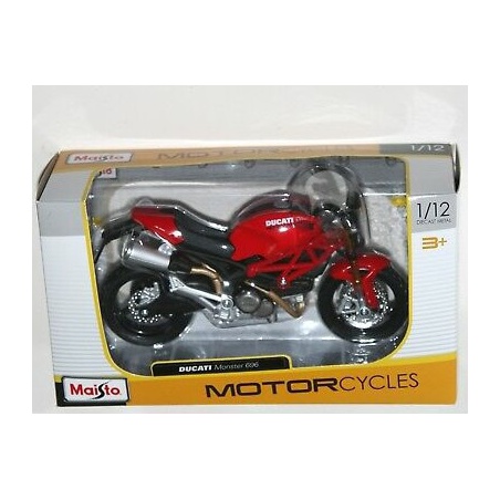 DUCATI MONSTER 696 RED IN 1-12 SCALE BY MAisto