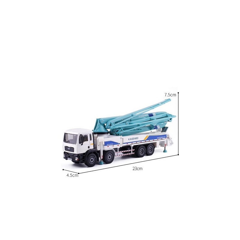 Concrete Pump Trucks Mega Crane 1-55 by KDW Diecast Model