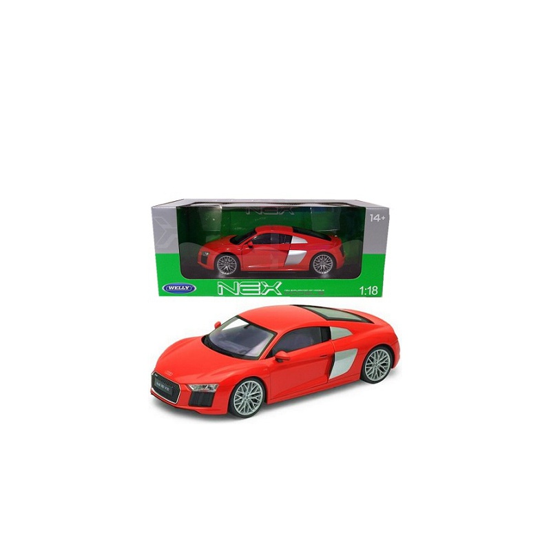 ماکت ماشین ائودی-Audi R8 V10 2016 Red Model Car in 1-18 Scale by Welly