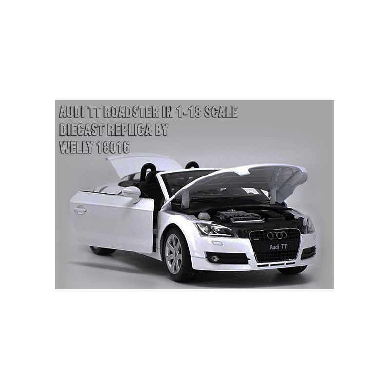ماکت ماشین  آئودی کروک AUDI TT ROADSTER IN 1-18 SCALE DIECAST REPLICA BY WELLY