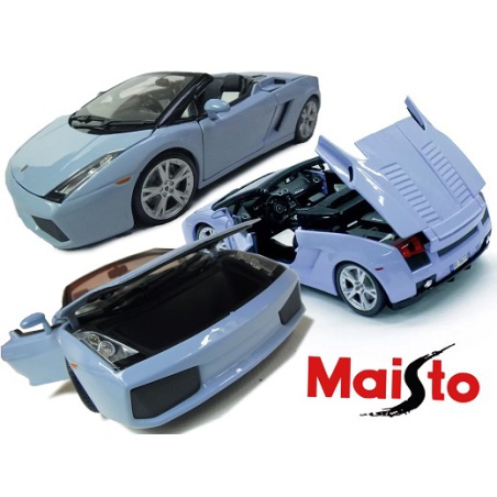 ماکت ماشین  لامبورگینی گالاردو Lamborghini Gallardo Spyder Blue in1-18 Diecast Model Car by Maisto