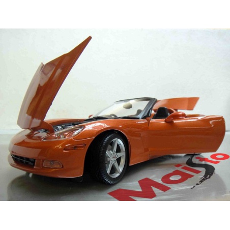 ماکت ماشین شیفرولیت کوروت CHEVROLET CORVETTE C6 2005 BRONZE IN 1-18 DIECAST MODEL CAR BY MAISTO