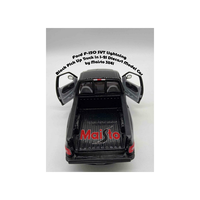 ماکت وانت فورد Ford F-150 SVT Lightning Black Pick Up Truck in 1-21 Diecast Model Car by Maisto