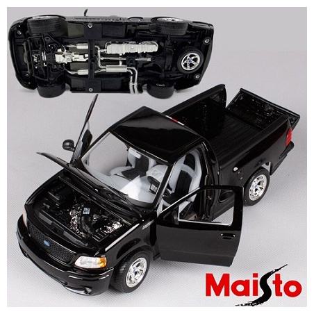 ماکت وانت فورد Ford F-150 SVT Lightning Black Pick Up Truck in 1-21 Diecast Model Car by Maisto