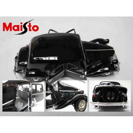 ماکت ماشین سیتروئین کلاسیک CITROEN 15CV 1952 BLACK IN 1-18 SCALE DIECAST REPLICA BY MAISTO