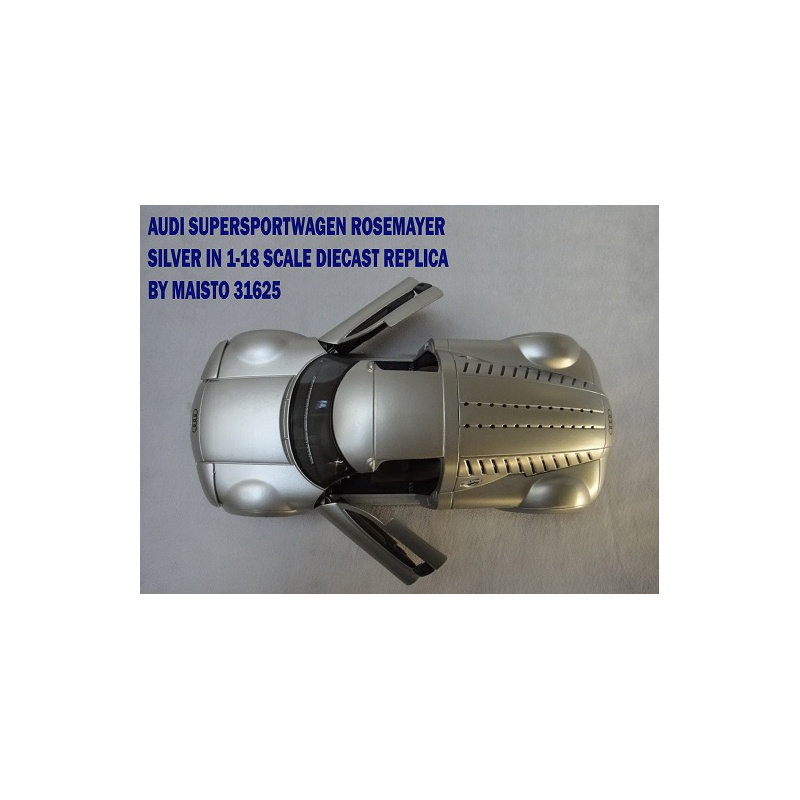 ماکت ماشین آئودی AUDI SUPERSPORTWAGEN ROSEMAYER SILVER IN 1-18 SCALE DIECAST REPLICA BY MAISTO