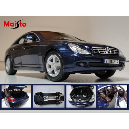 ماکت ماشین مرسیدس بنز MERCEDES BENZ CLS CLASS 2007 -DARK BLUE IN 1-18 SCALE DIECAST REPLICA BY MAISTO