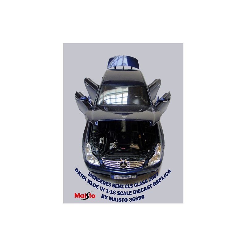 ماکت ماشین مرسیدس بنز MERCEDES BENZ CLS CLASS 2007 -DARK BLUE IN 1-18 SCALE DIECAST REPLICA BY MAISTO