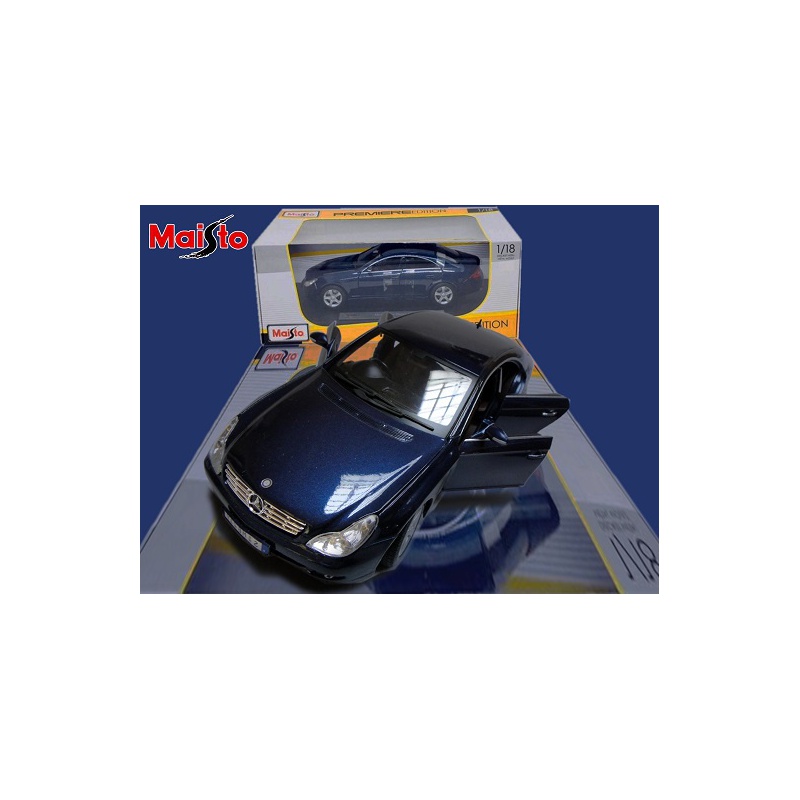 ماکت ماشین مرسیدس بنز MERCEDES BENZ CLS CLASS 2007 -DARK BLUE IN 1-18 SCALE DIECAST REPLICA BY MAISTO