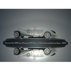 ماکت ماشین مرسدس بنز Mercedes-Benz 500K Special Roadster 1936 White in 1-18 Scale Diecast Replica by Maisto