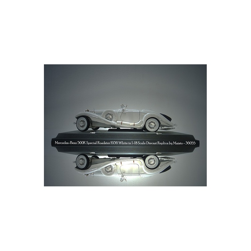 ماکت ماشین مرسیدس بنز Mercedes-Benz 500K Special Roadster 1936 White in 1-18 Scale Diecast Replica by Maisto