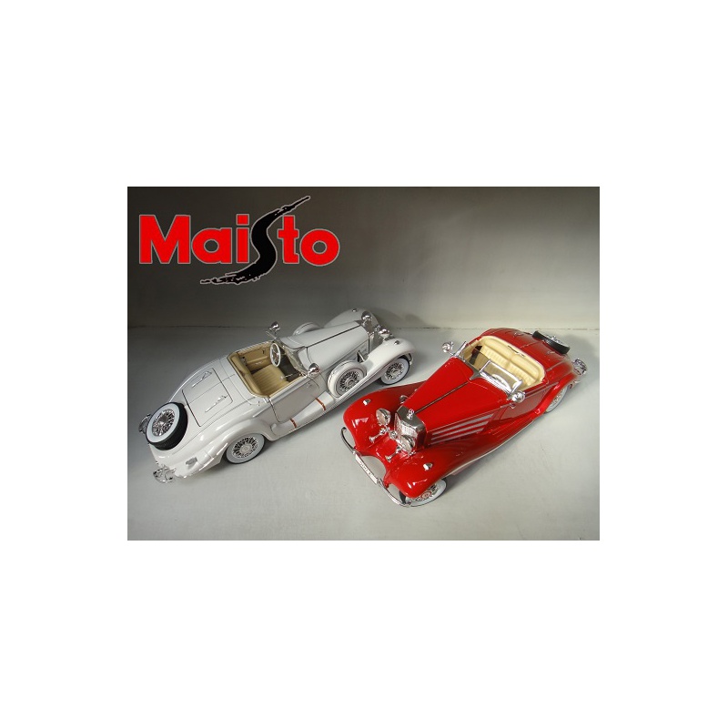 ماکت ماشین مرسیدس بنز Mercedes-Benz 500K Special Roadster 1936 in 1-18 Scale Diecast Replica by Maisto
