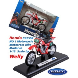 موتورسیکلت هندا Honda CR250R Motorcycle Motocross Bike Model IN 1-18 Scale by Welly.jpg
