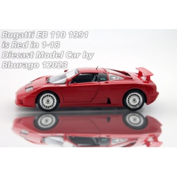 ماکت ماشین بوگاتی Bugatti EB 110 1991 is Red in 1-18 Diecast Model Car by Bburago