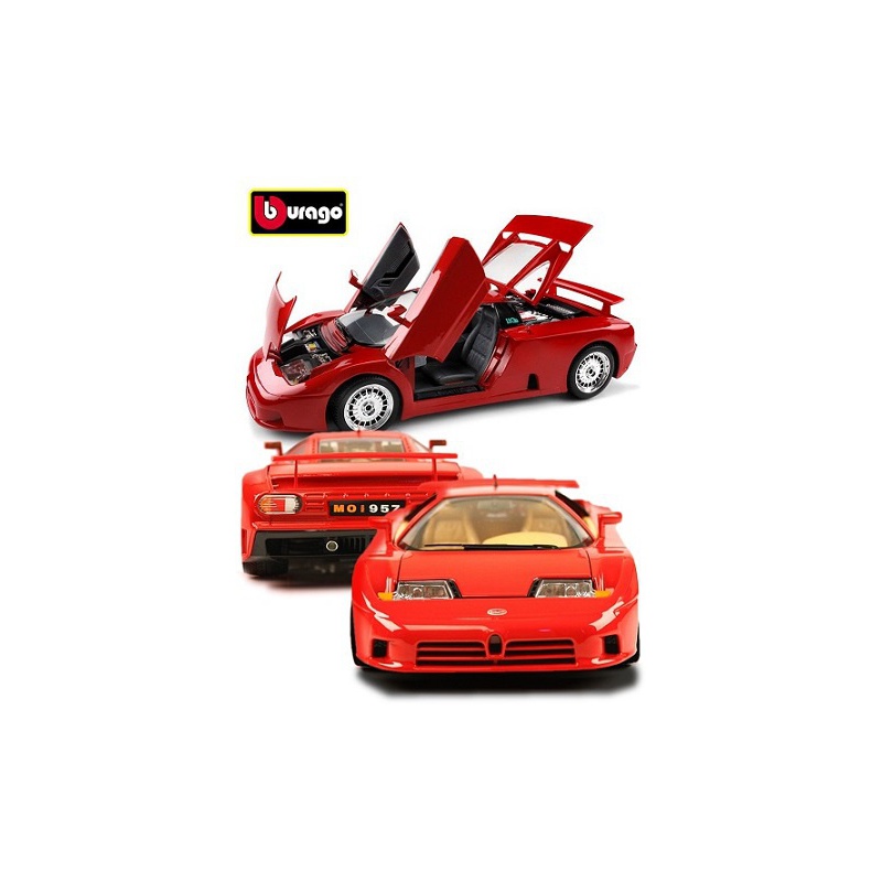 ماکت ماشین بوگاتی Bugatti EB 110 1991 is Red in 1-18 Diecast Model Car by Bburago