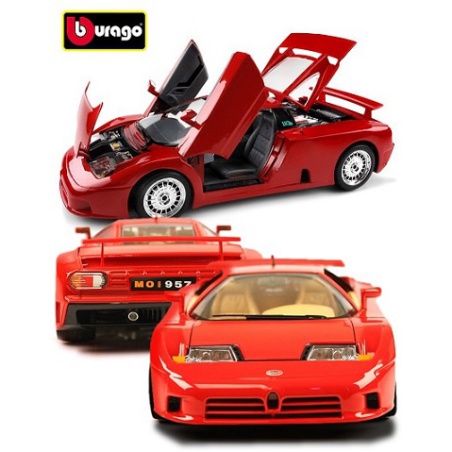 ماکت ماشین بوگاتی Bugatti EB 110 1991 is Red in 1-18 Diecast Model Car by Bburago