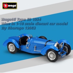 ماکت ماشین بوگاتی Bugatti Type 59 1934 Blue in 1-18 scale diecast car model by Bburago