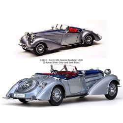 ماکت ماشین هورچ HORCH 855 ROADSTER 1939  BLUE&SILVER IN 1-18 SCALE DIECAST CAR MODEL BY SUN STAR