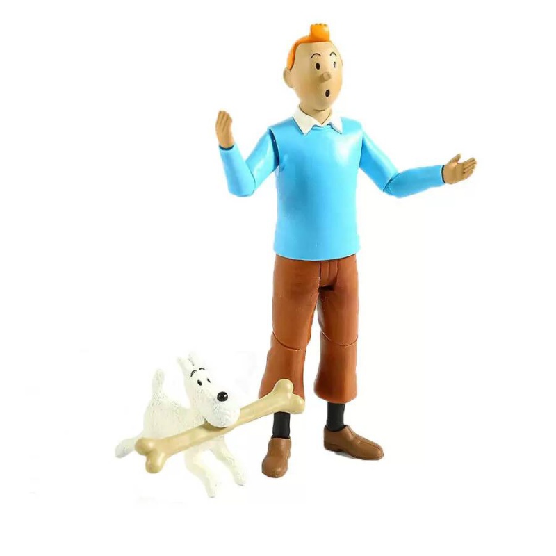 Tintin red armchair فیگور تن تن  به همراه میلو