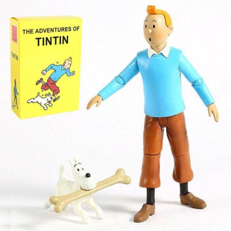 Tintin red armchair فیگور تن تن  به همراه میلو