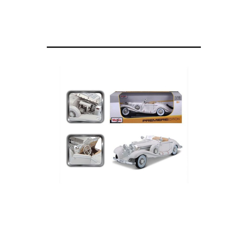 ماکت ماشین مرسیدس بنز Mercedes-Benz 500K Special Roadster 1936 White in 1-18 Scale Diecast Replica by Maisto