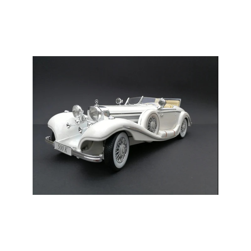 ماکت ماشین مرسیدس بنز Mercedes-Benz 500K Special Roadster 1936 White in 1-18 Scale Diecast Replica by Maisto